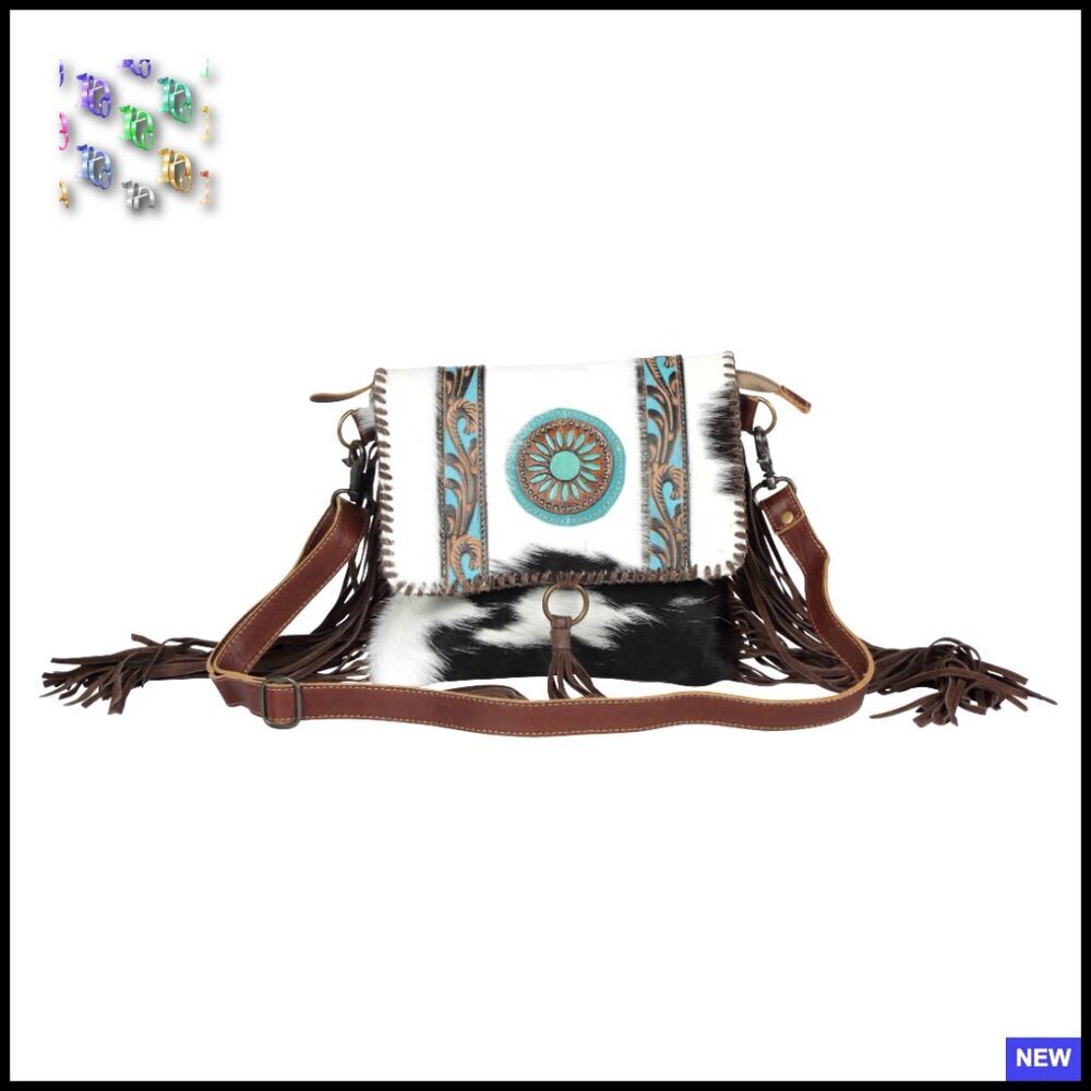 Western Fringe Shoulder Bag Boho Chic Leather Handbag Statement Purse